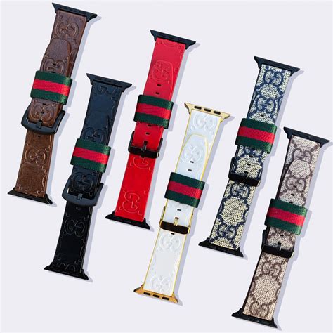 upcycled gucci apple watch bands gold|luxury Apple Watch bands Gucci.